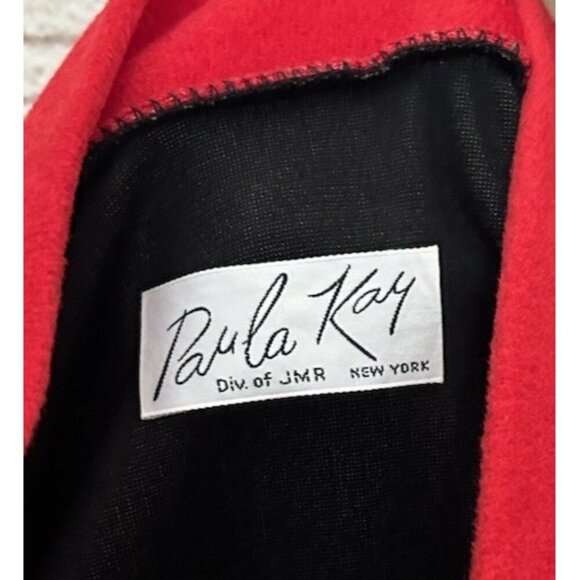 Vintage 60s Mod Glam Black Velvet Velour Robe Large OSFM Emo Goth Paula Kay JMR - Picture 3 of 3